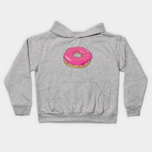 Pink sprinkled donut Kids Hoodie